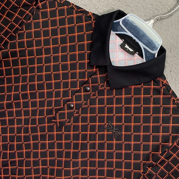 PXG Other - PXG Polo Shirt Small Harlequin Diamond Performance Luxury Snap Collar Golf Men